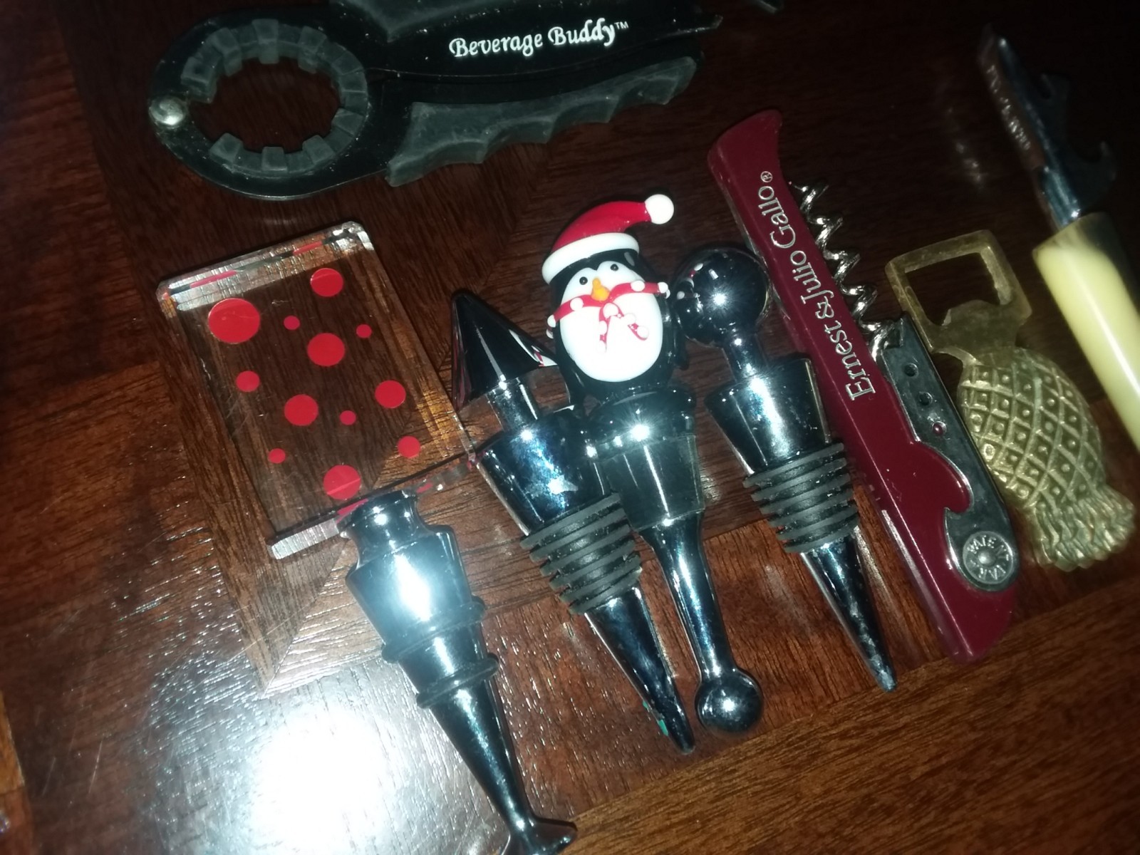 Lot Bottle Stopper Wine Ernest Julio Corkscrew Openers Beverage Buddy