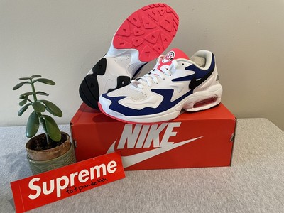 Nike Air Max2 Light ''Ultramarine'' Berry Purple White Sneakers AO1741-104 New!