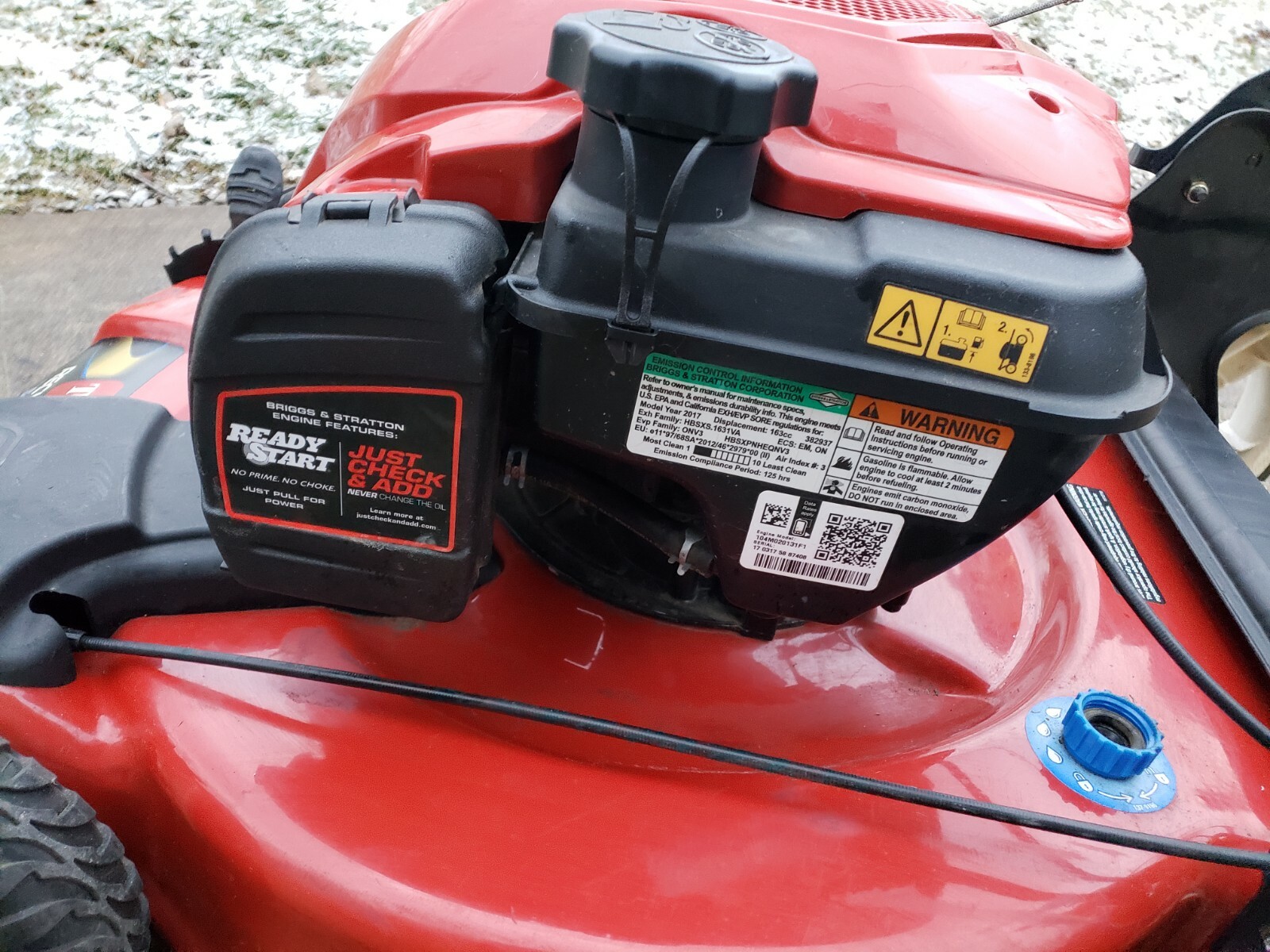 Toro Briggs & Stratton Mow N' Stow 22