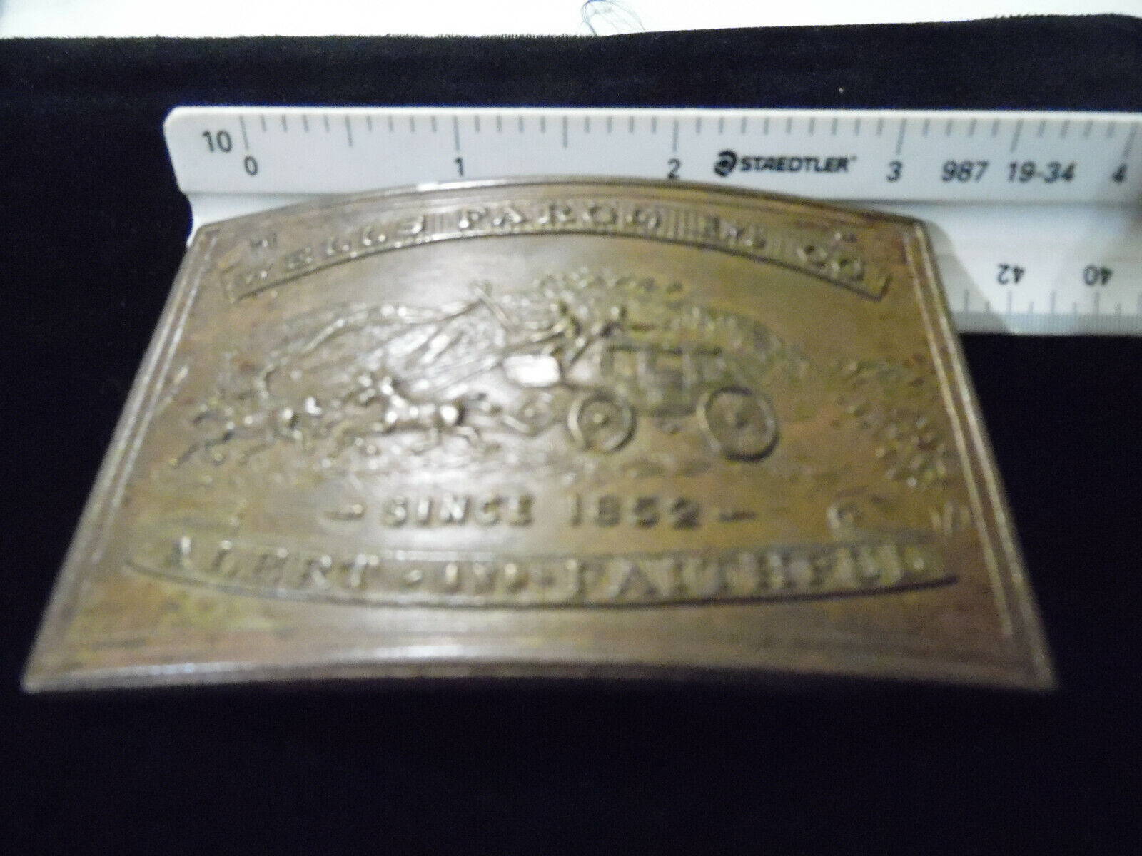 Vintage Tiffany and Company Brass Belt Buckle Wells Fargo Vintage Tiffany and Company Brass Belt Buckle Wells Fargo