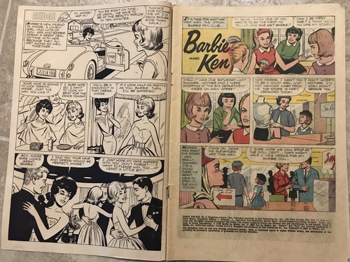 Vintage 1964 BARBIE AND KEN Dell Comic Book. Nov-Jan. Mattel