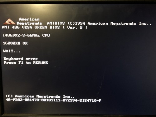 Intel 486 DX2 Combo (motherboard + cpu + ram)