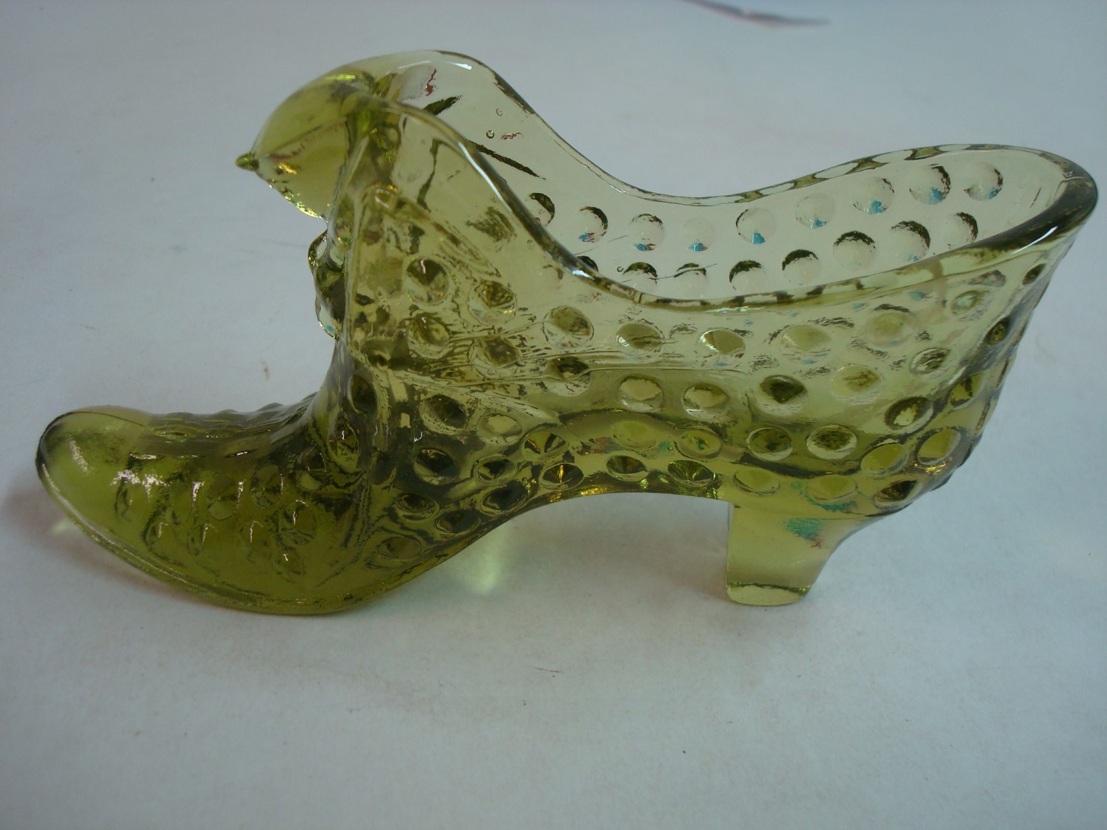 Beautiful Green Hobnail Cat Boot, 2 3/4