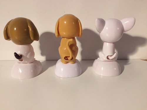 Solar Power Dancing Toys New Set Of 3 Dogs