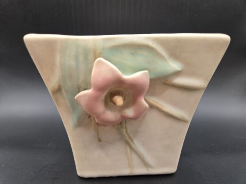 McCoy 4 in Blossom Time Vase Applied Flower See Details