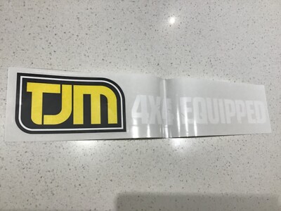 4x4 4WD PARTS STICKER, TJM EQUIPPED,SUSPENSION,SPRINGS, SHOCKS,HUNTING,CAMPING1
