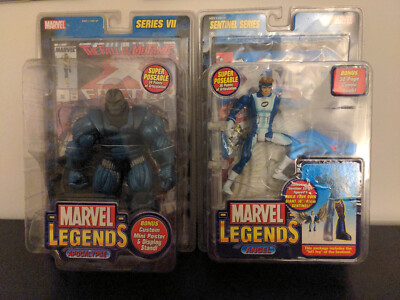 Marvel Legends Apocalypse Blue Angel Lot of 2 Toybiz Series 7 Sentinel BAF X-Men