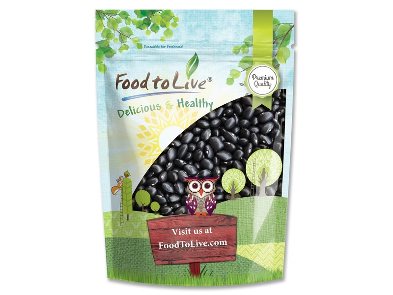 Black Beans - Sproutable, Kosher, Raw, Vegan - by Food