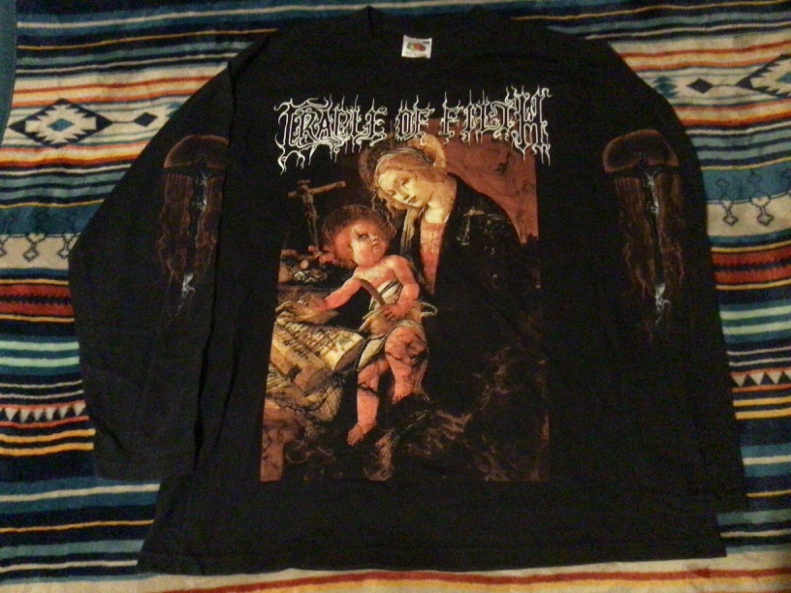 VINTAGE 00s CRADLE OF FILTH ロンT Cradle of Filth Vintage Long Sleeve 2000s Tee from FADEDBLK