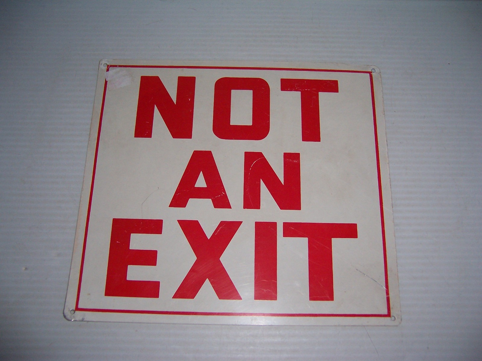 vintage-not-an-exit-metal-sign-10-x-9-ebay