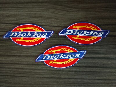 3 pcs DICKIES Sport Wear Patch Iron on Embroidered or Sew on Jacket Hat Shirt
