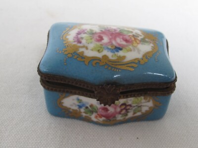 with copper and green leaves Germany made vintage Rosenthal porcelain trinket box Perfect Rosenthal fine china trinket or jewelry box