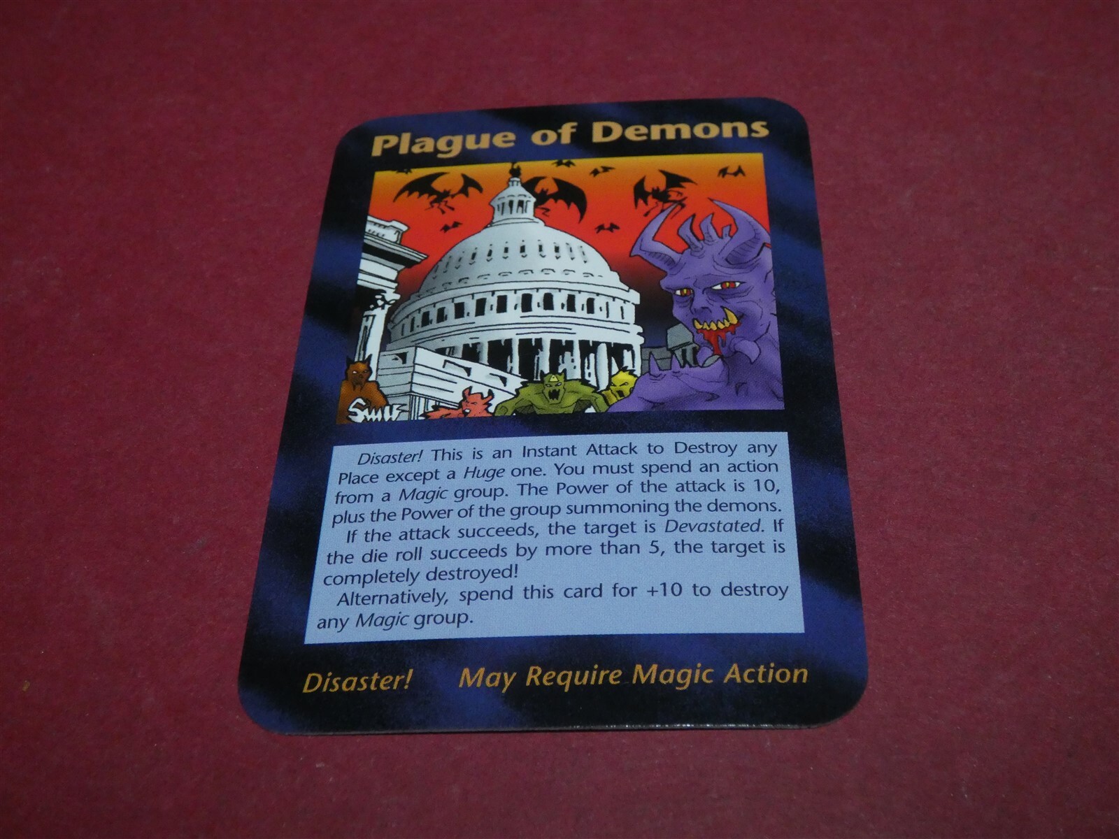 イルミナティカード　Plague of Demons INWO: Illuminati: New World Order: Limited: Rare: Plague of