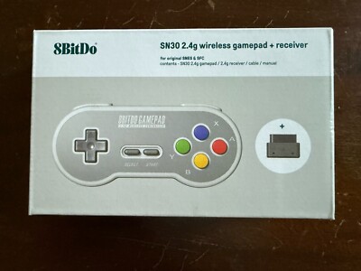 8Bitdo Sn30 2.4G Wireless Gamepad for Original SNES/SFC SF Edition | NEW