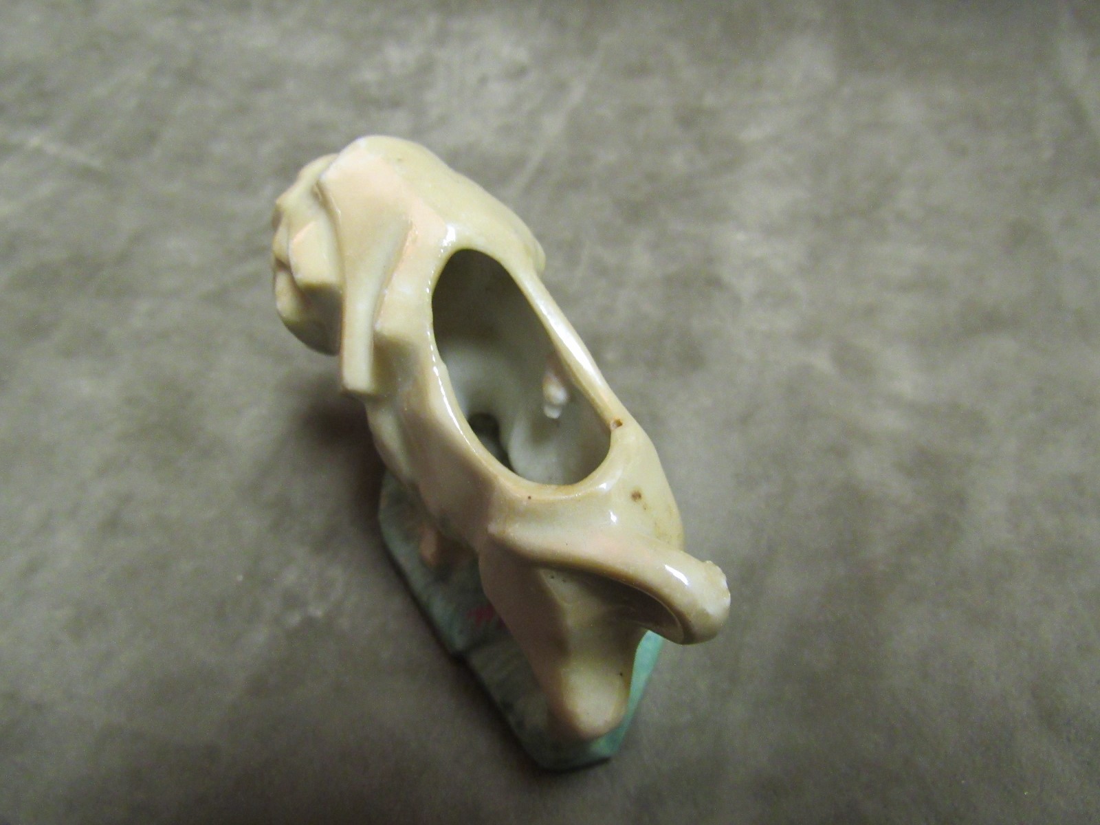 Vintage 1920's Made in Japan Gold Lutre Finish Lion Design Figural Pin Cushion