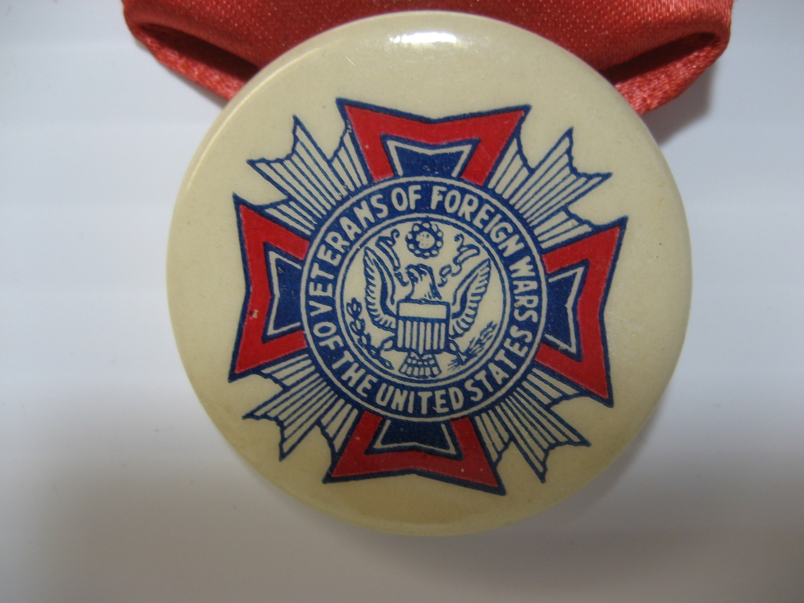 1944 VFW & Aux. 26th Annual Encampment, Asbury Park, New Jersey, Ribbon & Button