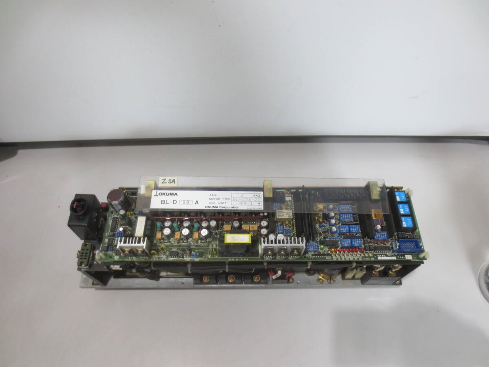 Okuma BL-D30A Servo Axis Drive Circuit Board Removed from Okuma BL-D30A Servo Axis Drive Circuit Board Removed from