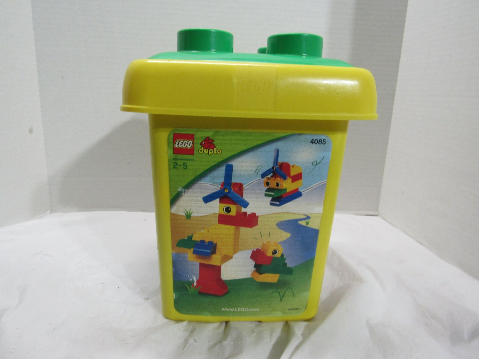 LEGO ~ DUPLO ~ 4085 BUILDING SET & STORAGE BUCKET ~ AGES 2