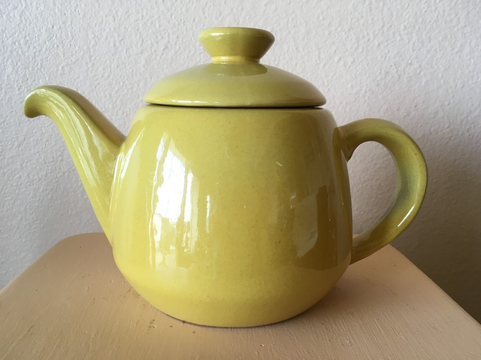 Frankoma Yellow Teapot C. 1950 Pretty Color