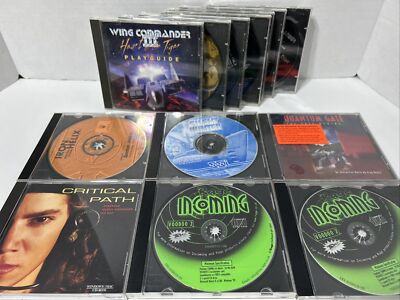 Lot of  90's PC Games Wing Commander, Silent Hunter, Quantum Gate, Iron Helix