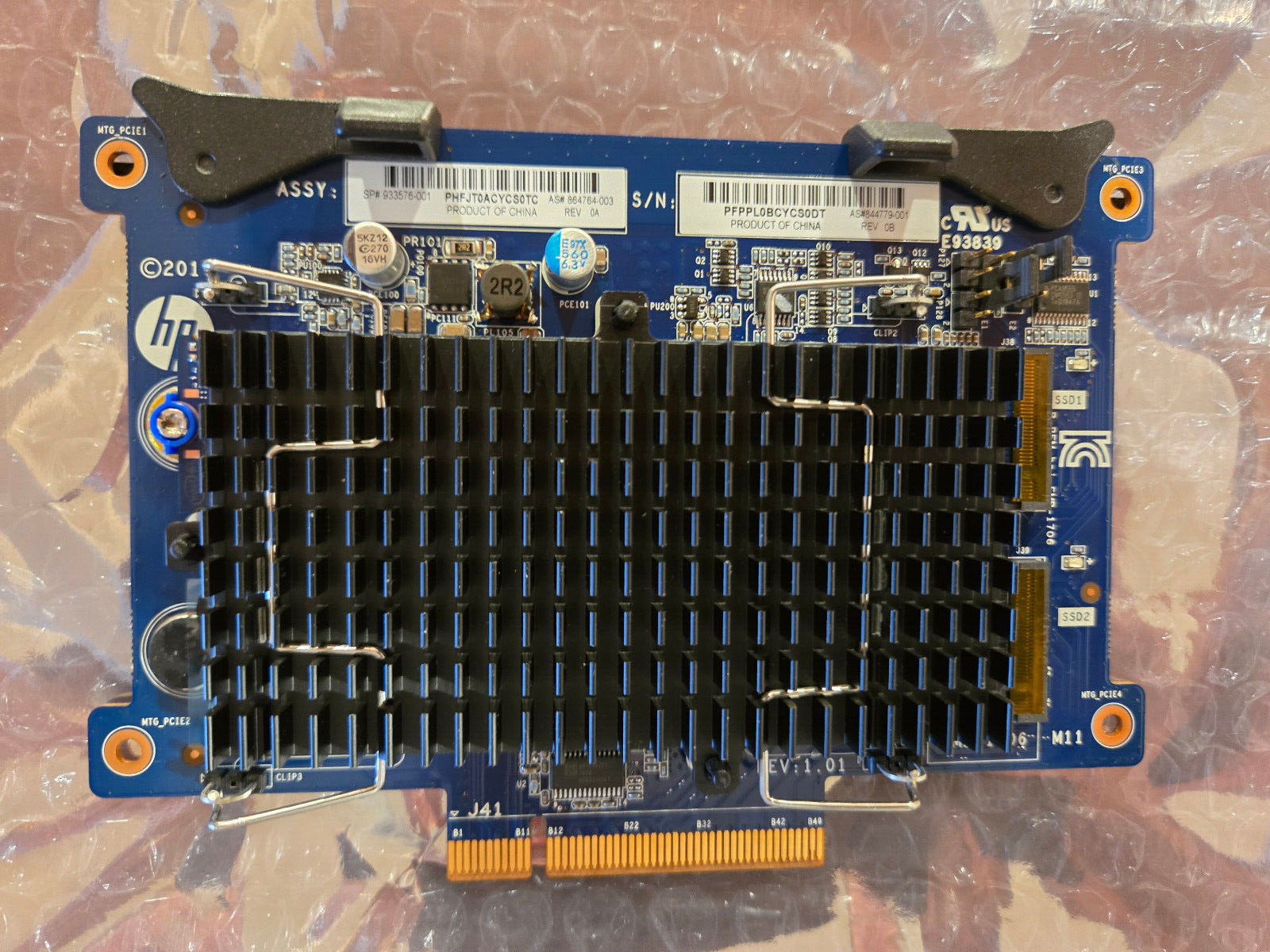 HP Z8G4 933576-001/864764-003 PCIe Dual M.2 SSD Adapter 2x512GB