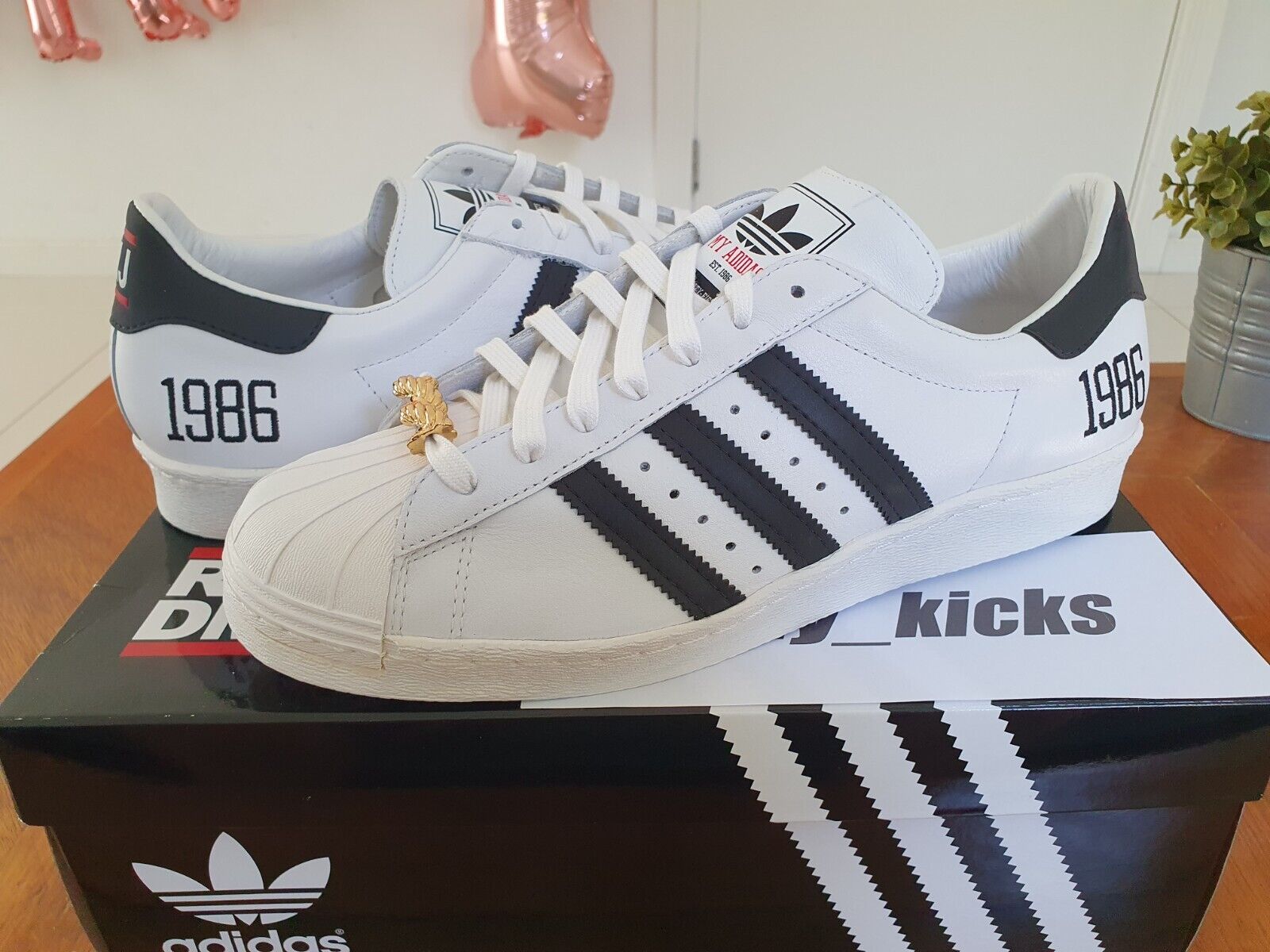 Adidas Superstar 80s My Adidas RUN DMC JMJ G48910 sz10 BNIB Adidas Superstar 80s My Adidas RUN DMC JMJ G48910 sz10 BNIB
