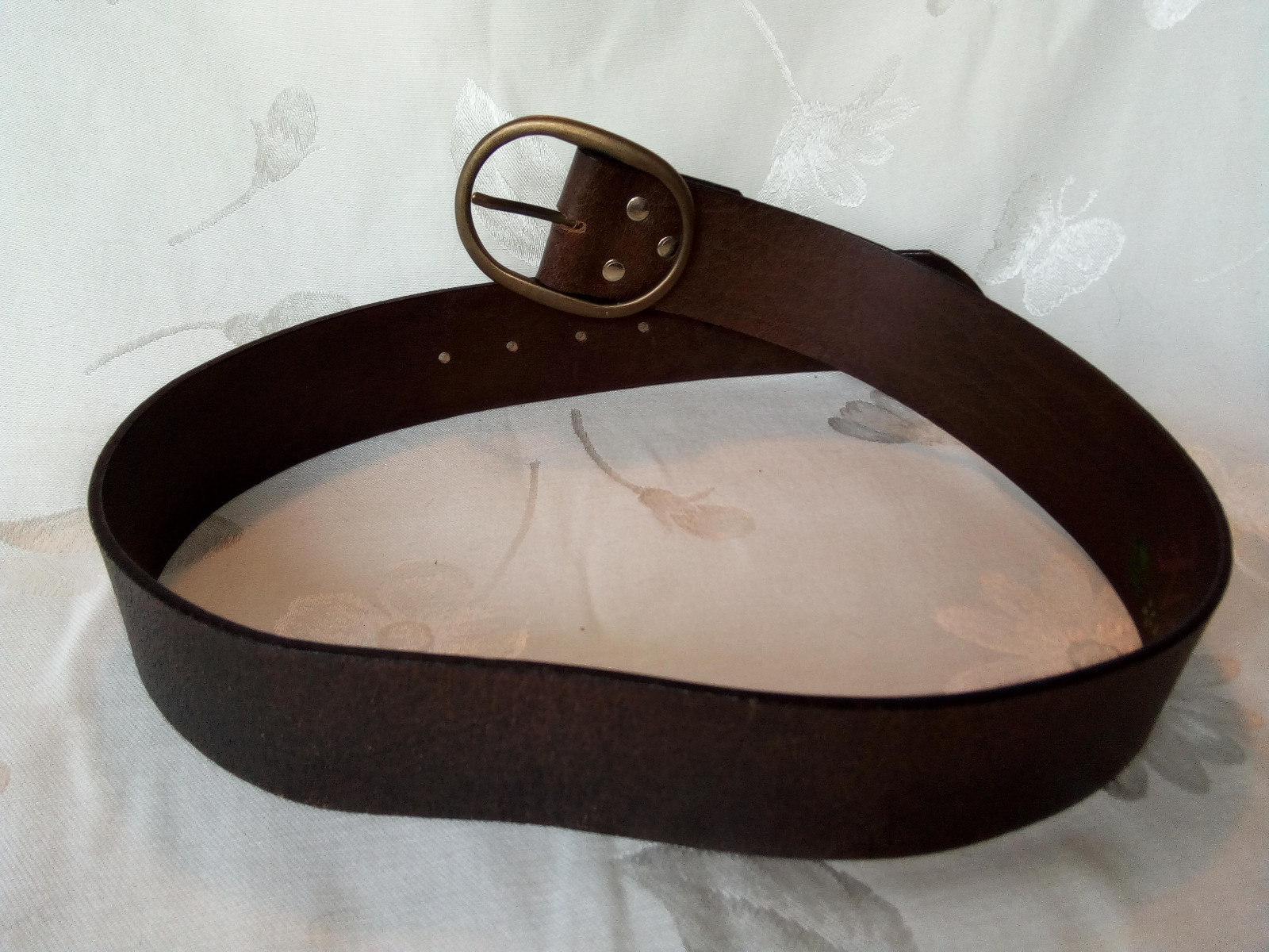 HOLLISTER Hawaiian Leather BELT BUCKLE OVAL SIZE SM 27-33