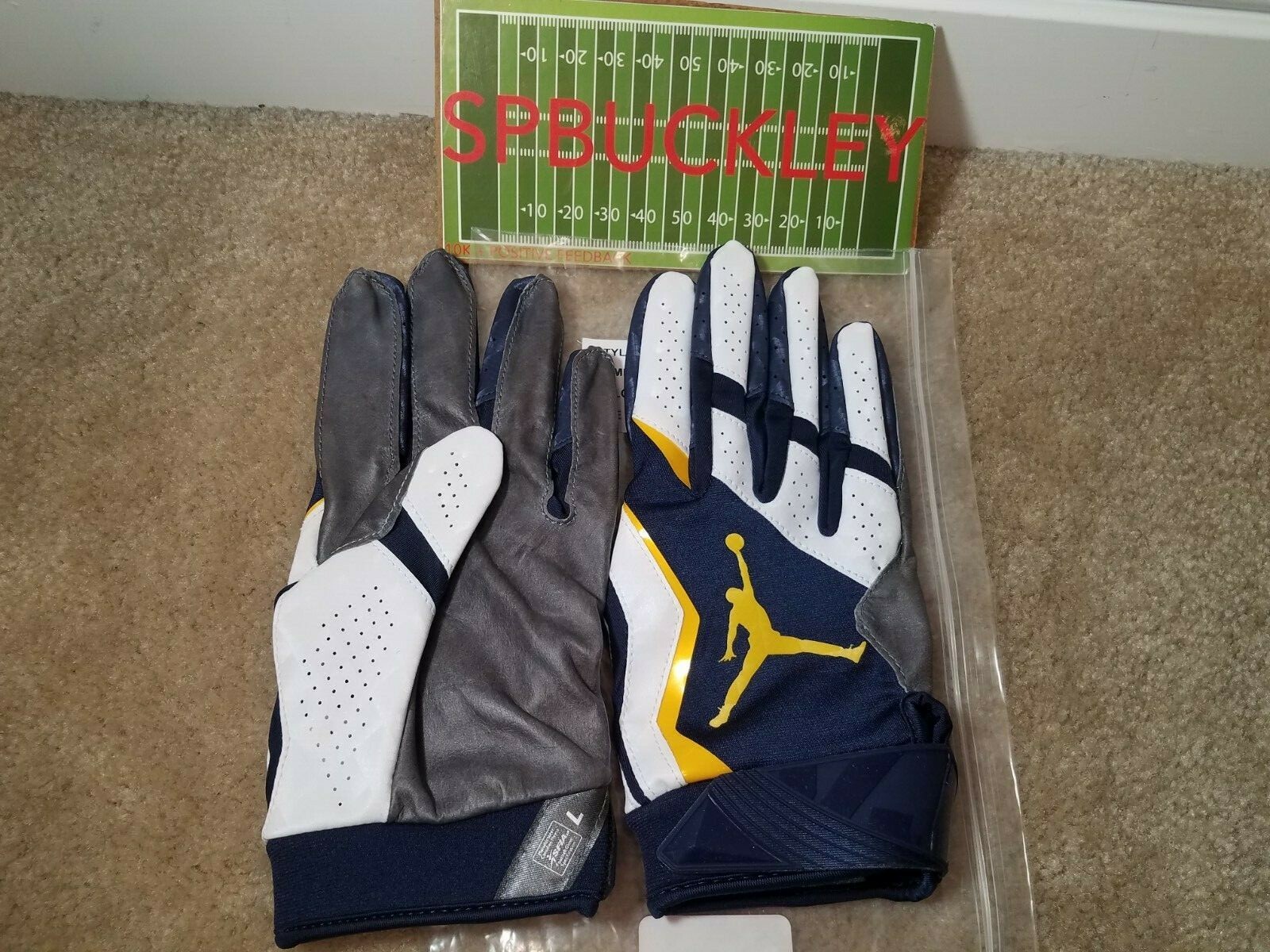 NIKE JORDAN VAPOR JET 4 NCAA MICHIGAN WOLVERINES FOOTBALL