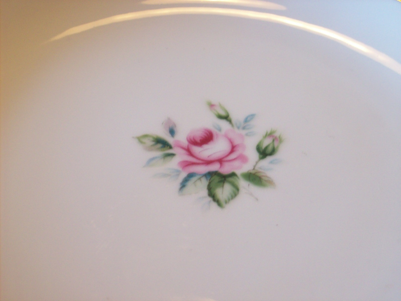 Style House Miniver Luncheon Bread Salad Plate Dish Pink Rose Fine China @cLOSeT