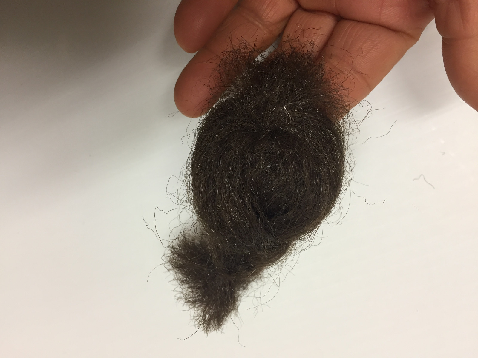 Miniature Brunette Doll wig for Vintage Marionette, Puppet, or Doll