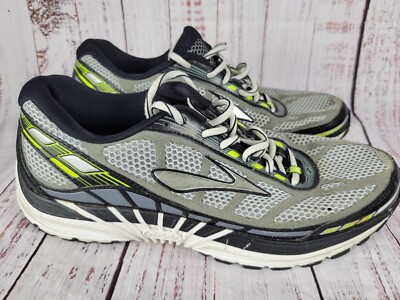 Brooks Dyad 8 Running Shoes Sneakers Lace Up Gray Black Silver Men s Size 8