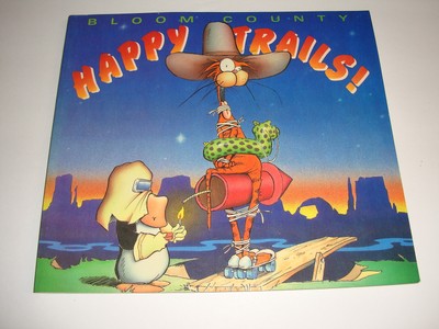 LOT 5 BLOOM COUNTY BOOKS HAPPY TRAILS/ PENGUIN DREAMS/ MARY KAY /TICKLISH KISSES