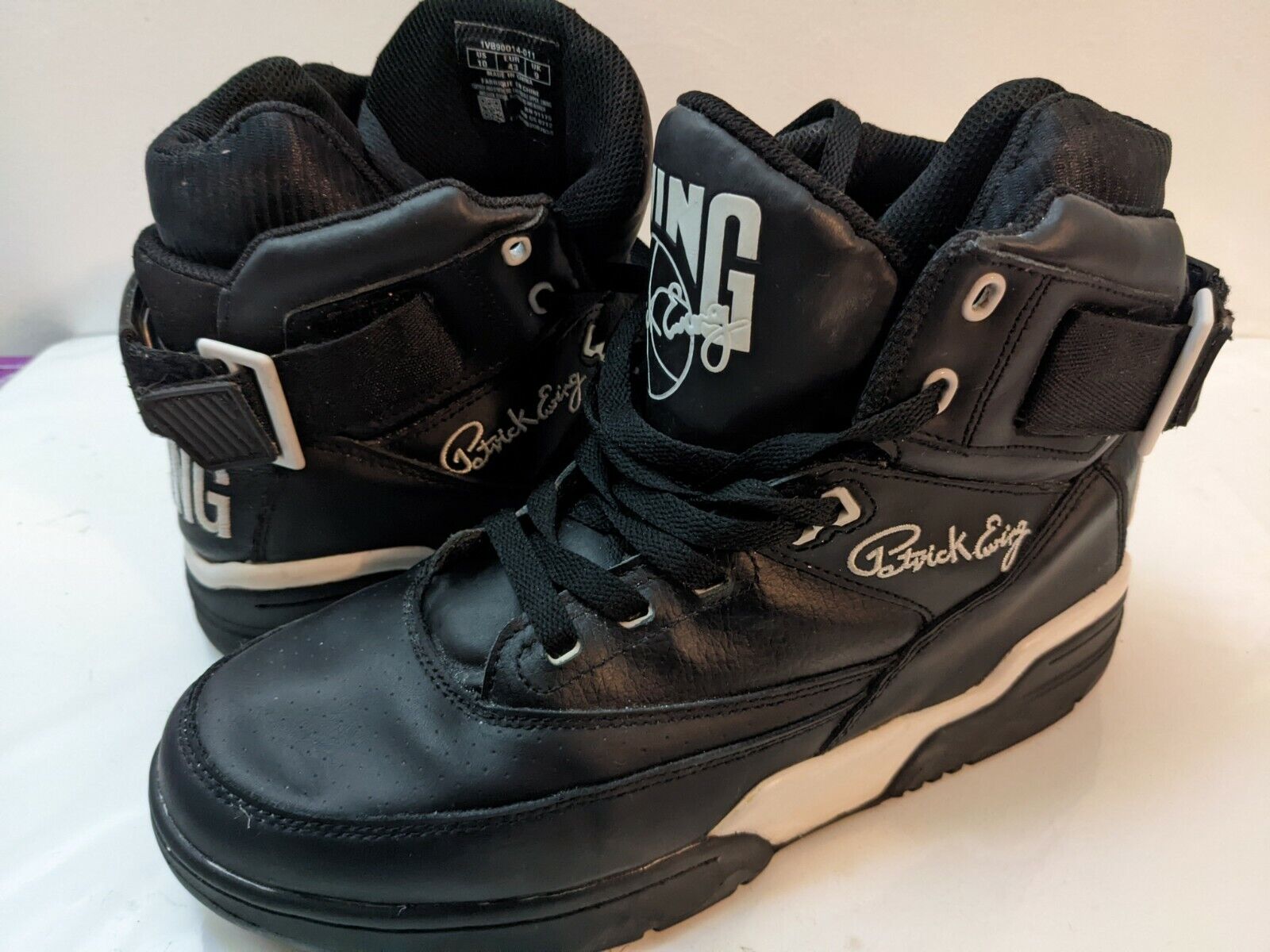 PATRICK EWING ATHLETICS 33 HI Black Leather/White OG PATRICK EWING ATHLETICS 33 HI Black Leather/White OG