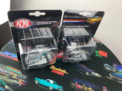 1:18 Acme Chevy GM C10 LS-10 + Detroit Diecast 572 Blown Engine & Transmission