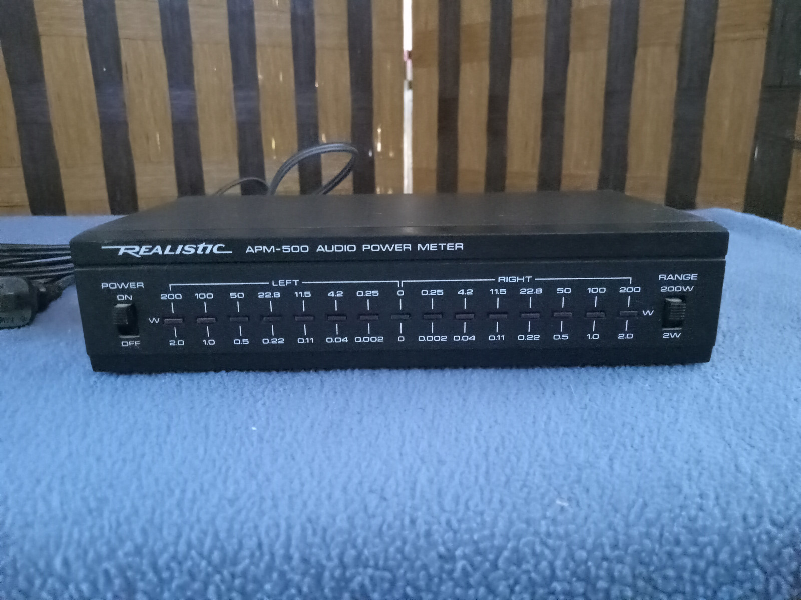 Vintage Realistic Audio Power Meter/Monitor APM500 Model 422107 0