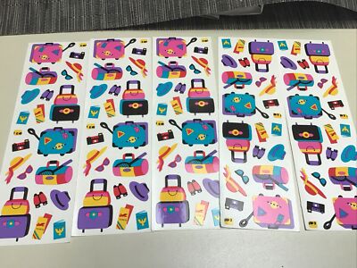 Mrs. Grossman s Bon Voyage TRAVEL/LUGGAGE/ Stickers 5 Sheets 1996 Retired.