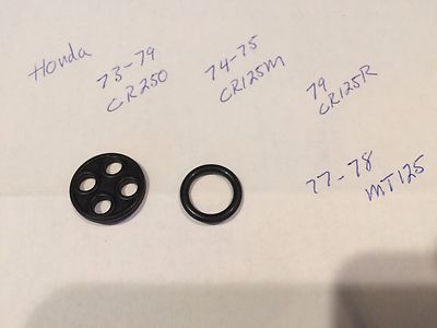 Honda CR250M CR125M Elsinore Fuel Tank Petcock Rubber Repair Kit shut off valve