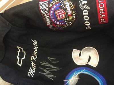 Matt Kenseth 1998 Race Worn Firesuit Drivers suit Autographed Reiser RARE