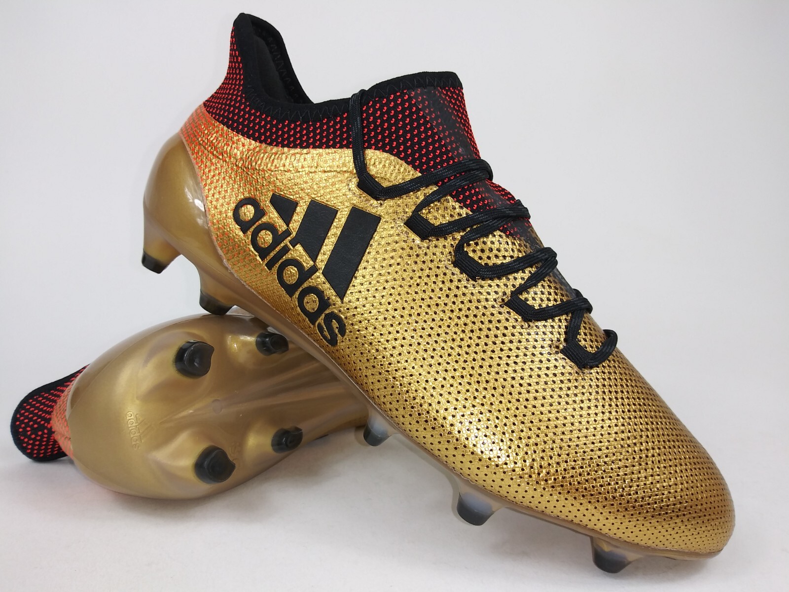 アディダス X 17.1 FG Adidas X 17.1 White Red FG – Classic Soccer Cleats