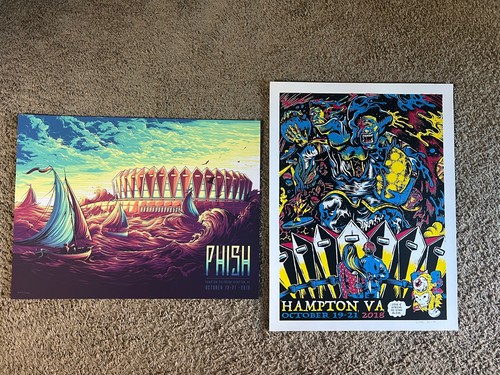 Phish Poster Hampton 2018 Dan Mumford & Nick DiFabbio Lot