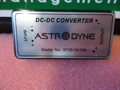 ST05-12-15S Astrodyne 5 Watt DC/DC, 12Vin, 15V O/P Brand New!