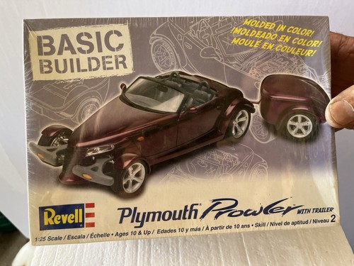 自動車 revell 1/25 plymouth prowler Revell 1:25 Plymouth Prowler With Trailer Sealed Model Box