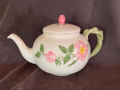 DESERT ROSE Teapot Vintage 1940s California  Franciscan USA  