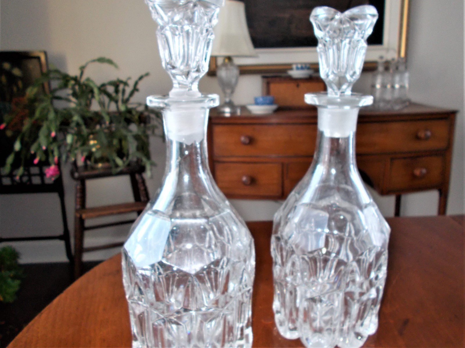 Pr. Early Flint Decanters