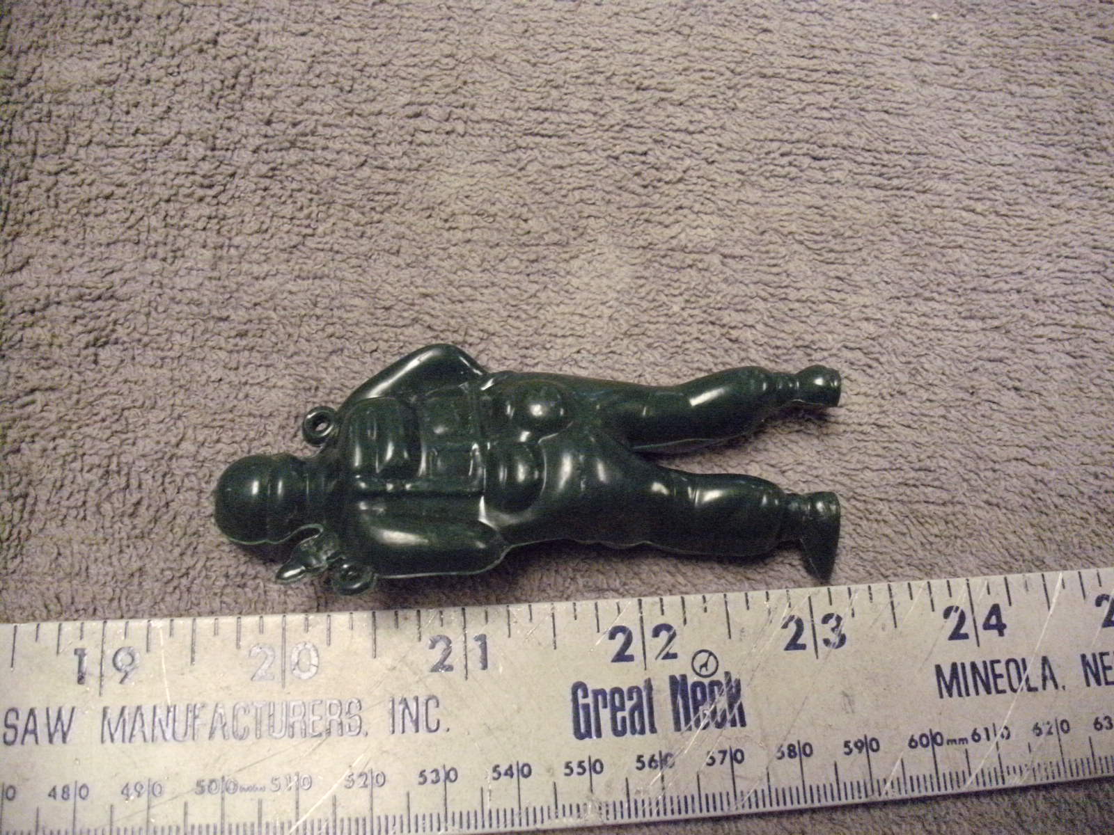 Vintage Green Plastic Paratrooper , No Chute just The Paratrooper figure