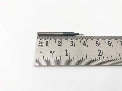 MONSTER 1/32 DIA 2FLT SE 1-1/2 OAL BALL NOSE TIALN COATED CARBIDE END MILL