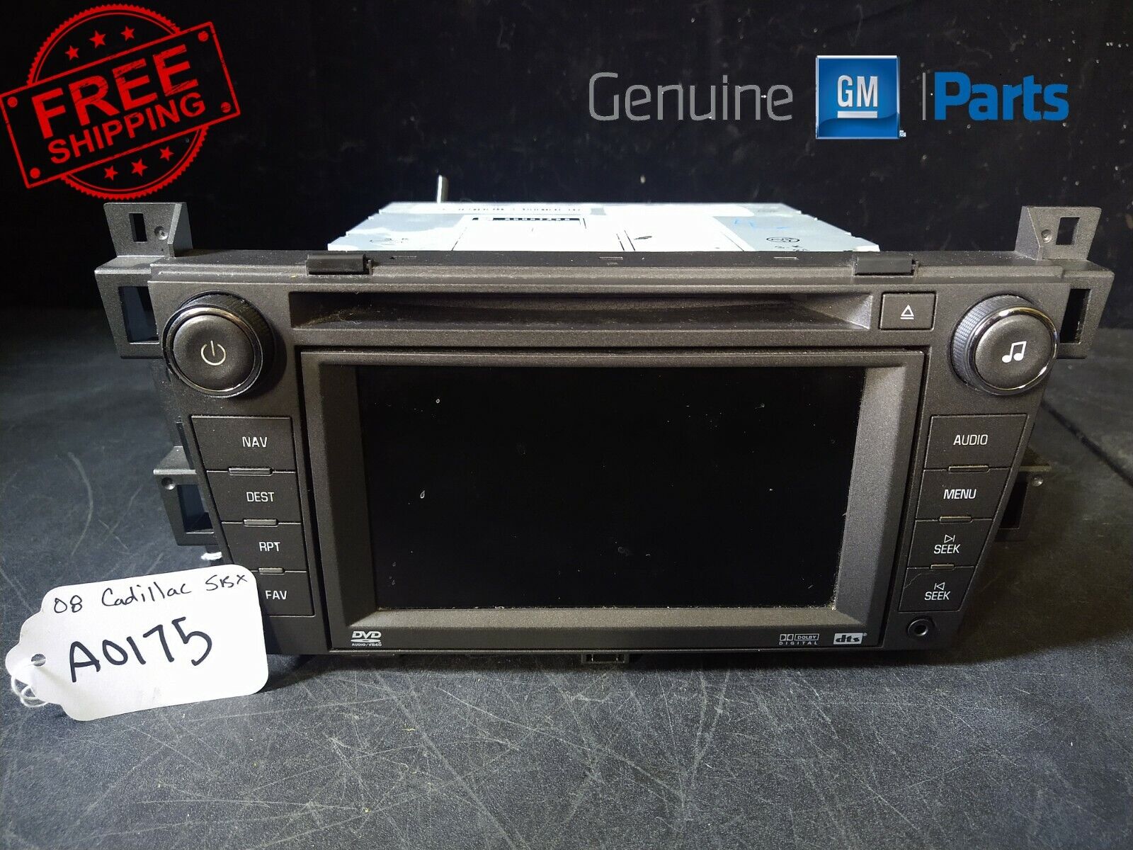 08 09 Cadillac SRX AM FM Radio Navigation Cd Player 25851426 08 09 Cadillac SRX AM FM Radio Navigation Cd Player 25851426