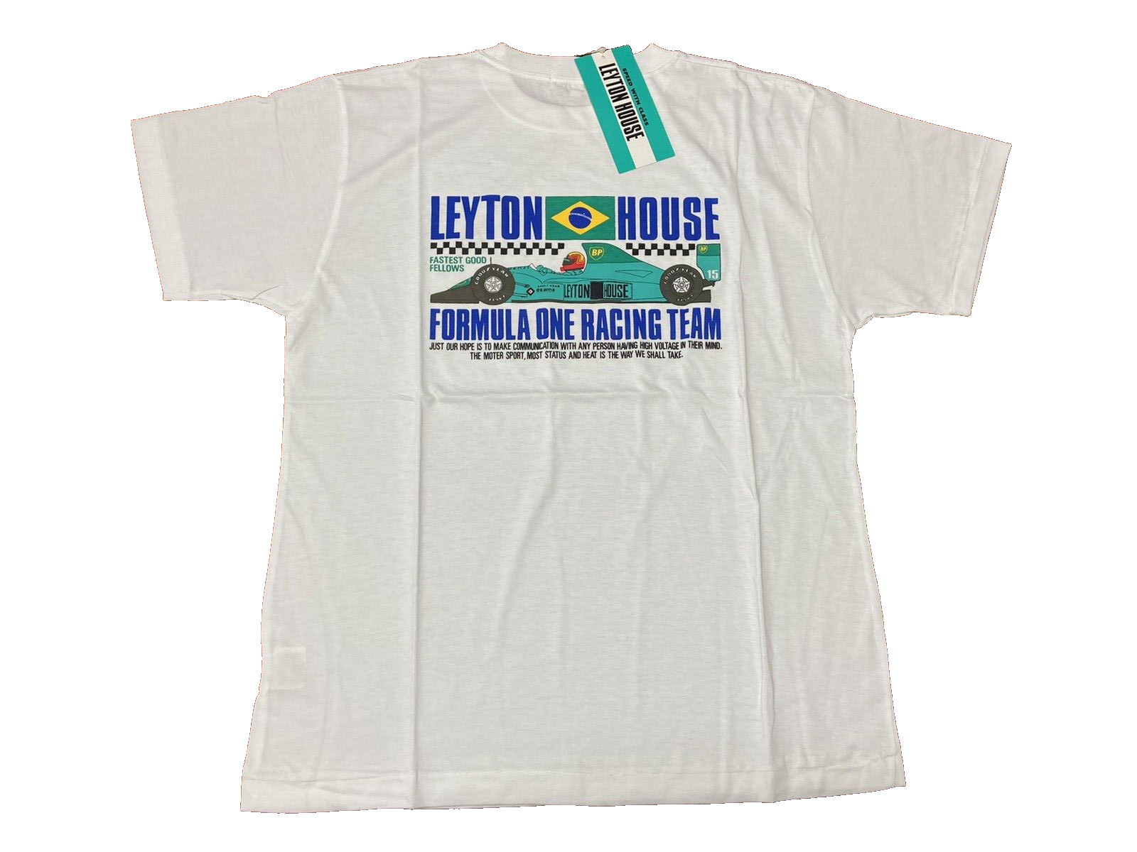 Leyton House Formula 1 Racing Team Tee T Shirt Size M Made