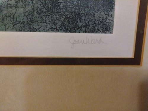 Joan Ward Still Waters Etching Embossed Limited Edition 189/300 1980