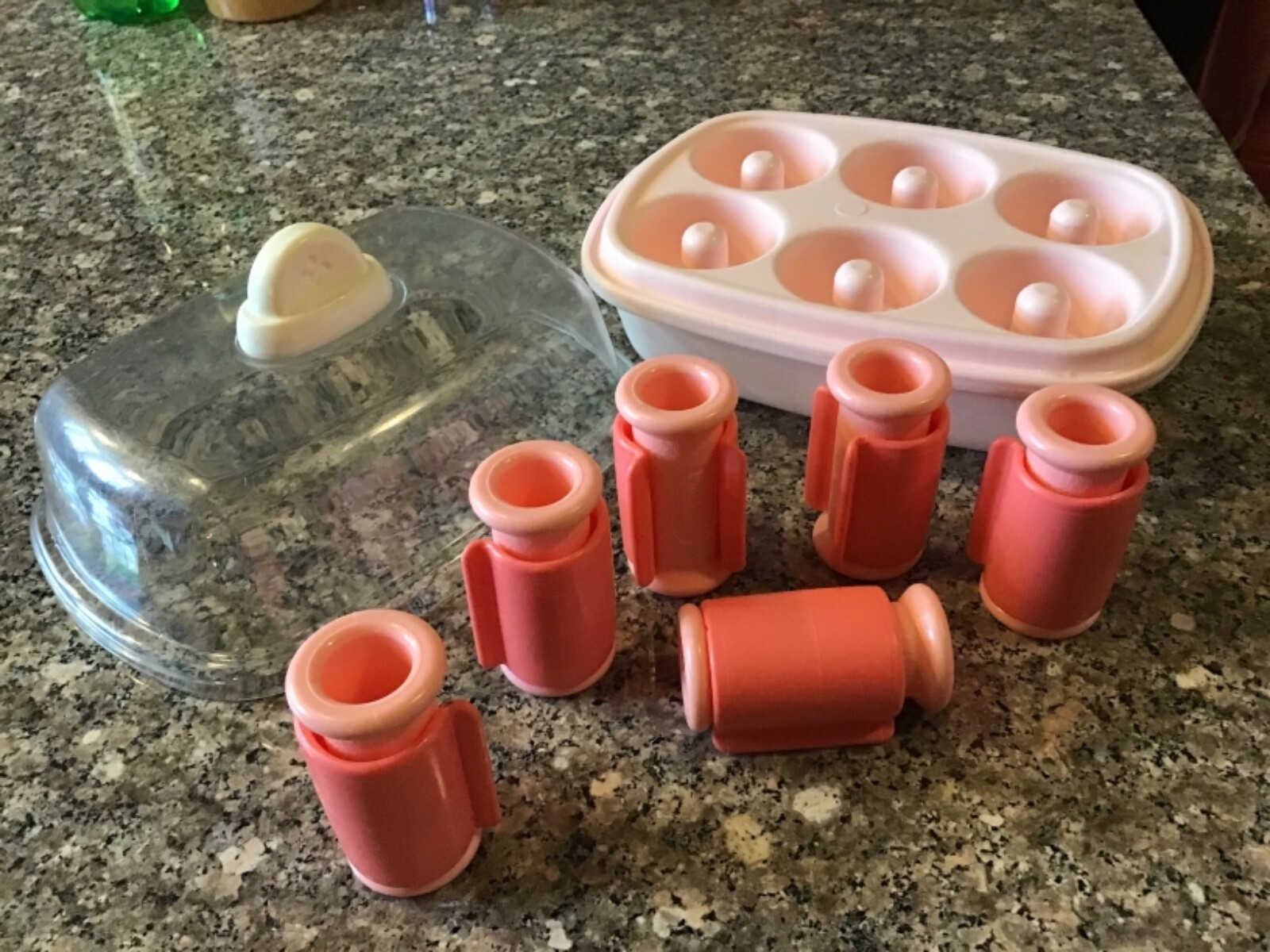 Vintage  Little Tikes Beauty Salon Pretend Hair Rollers Curler Set